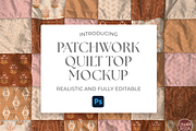 Patchwork Quilt Top Mockup, a Household Mockup by Ciranda Design (Thumbnail 1 of 10)