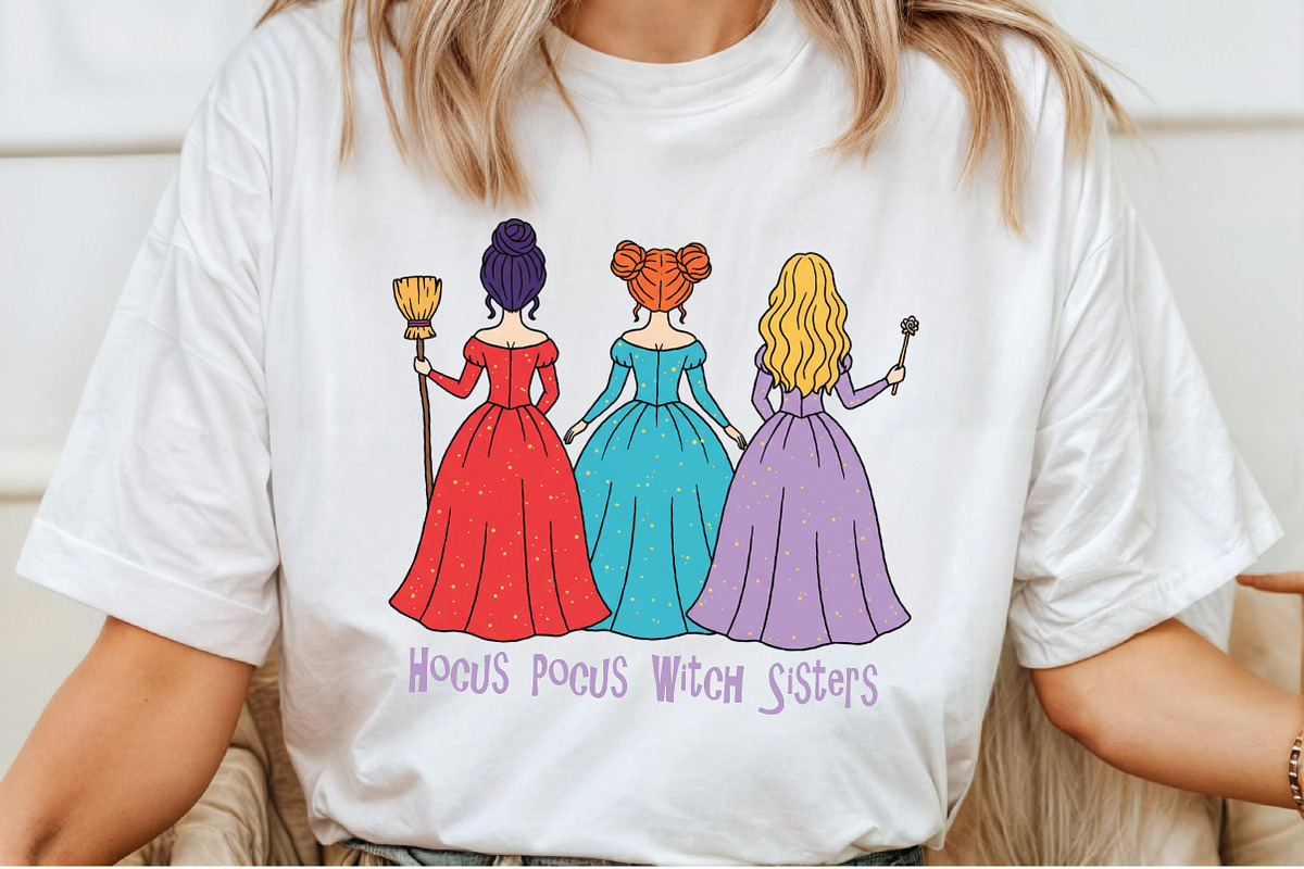 Hocus Pocus Witch Sisters PNG, an Illustration by Craft Nest (Photo 3 of 6)