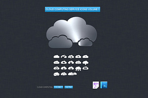 Cloud Computing Service Icons Vol. 1