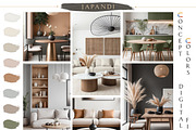 Sw Japandi Whole House Paint Palette, a Presentation Template by CONCEPT COLORS (Thumbnail 3 of 9)