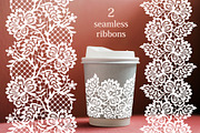 9 lace cliparts, seamless patterns., a Pattern Graphic by Ajuga (Thumbnail 4 of 4)