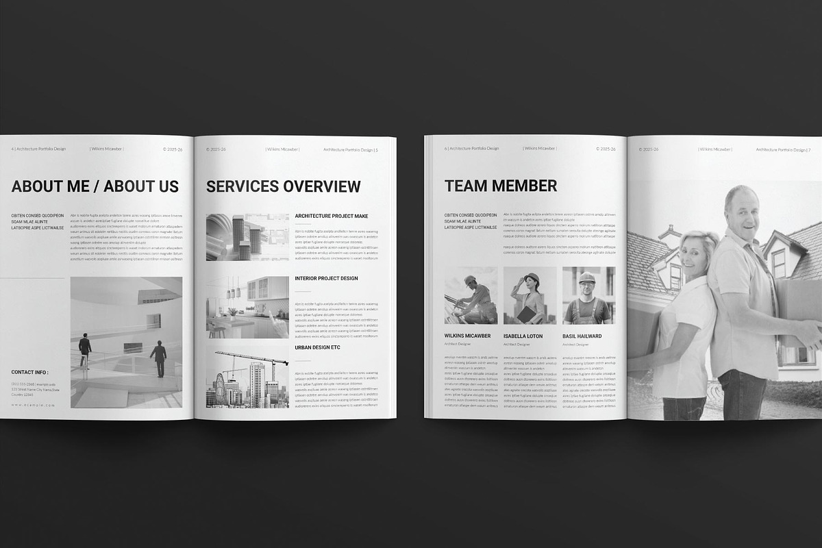 Architecture Portfolio Template, a Brochure Template by E-Type (Photo 3 of 8)