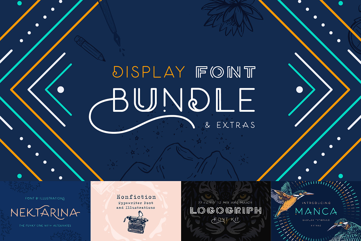 Display Font Bundle, a Font by Pencil Twist