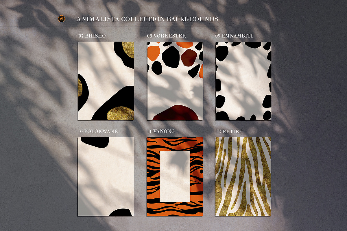 Animalista - patterns collection, a Pattern Graphic by Madiwaso (Photo 6 of 8)