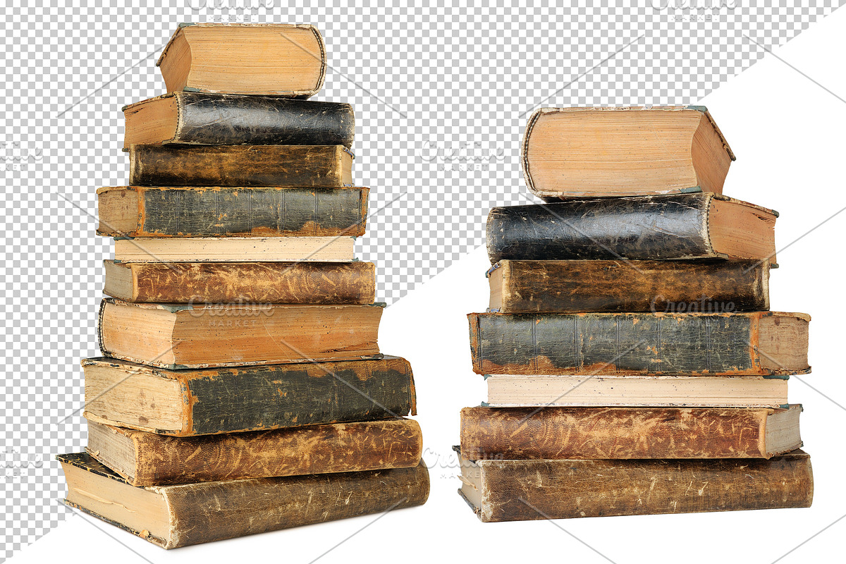 Old books in piles and stacks, an Object Graphic by Fruits+Veggies (Photo 3 of 8)