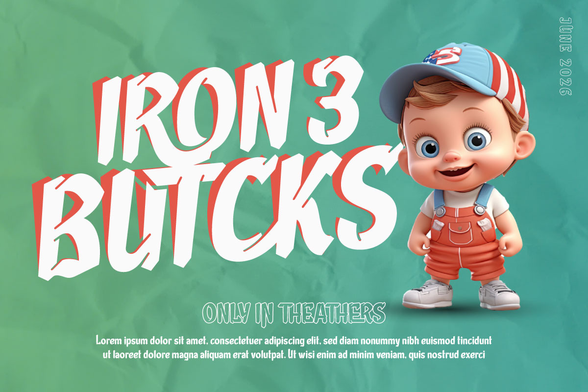 Broleh - Movie Display Font, a Sans Serif Font by twinstd (Photo 6 of 10)