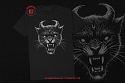 10 Bundle Dark Art Panther Horn, an Illustration by Morspective (Thumbnail 2 of 7)
