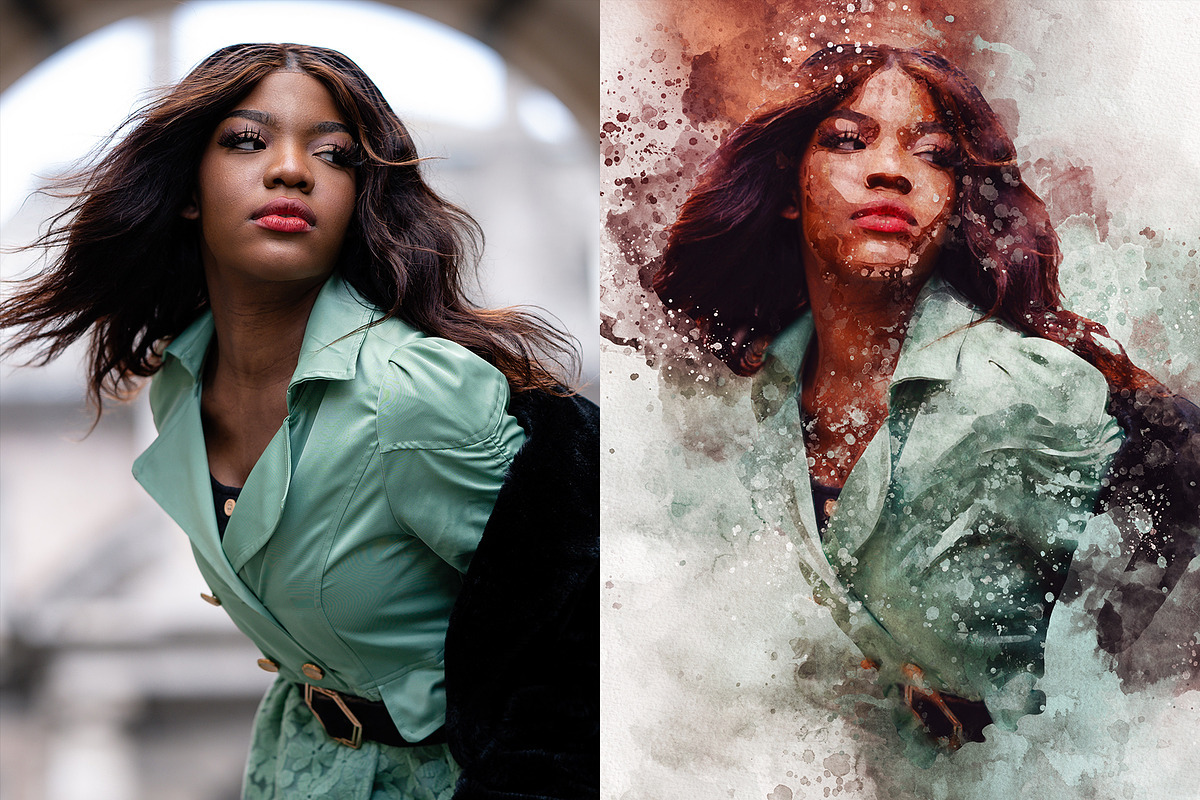 Splash Art Photoshop Action, an Action Add-On by AndriyFM (Photo 4 of 12)