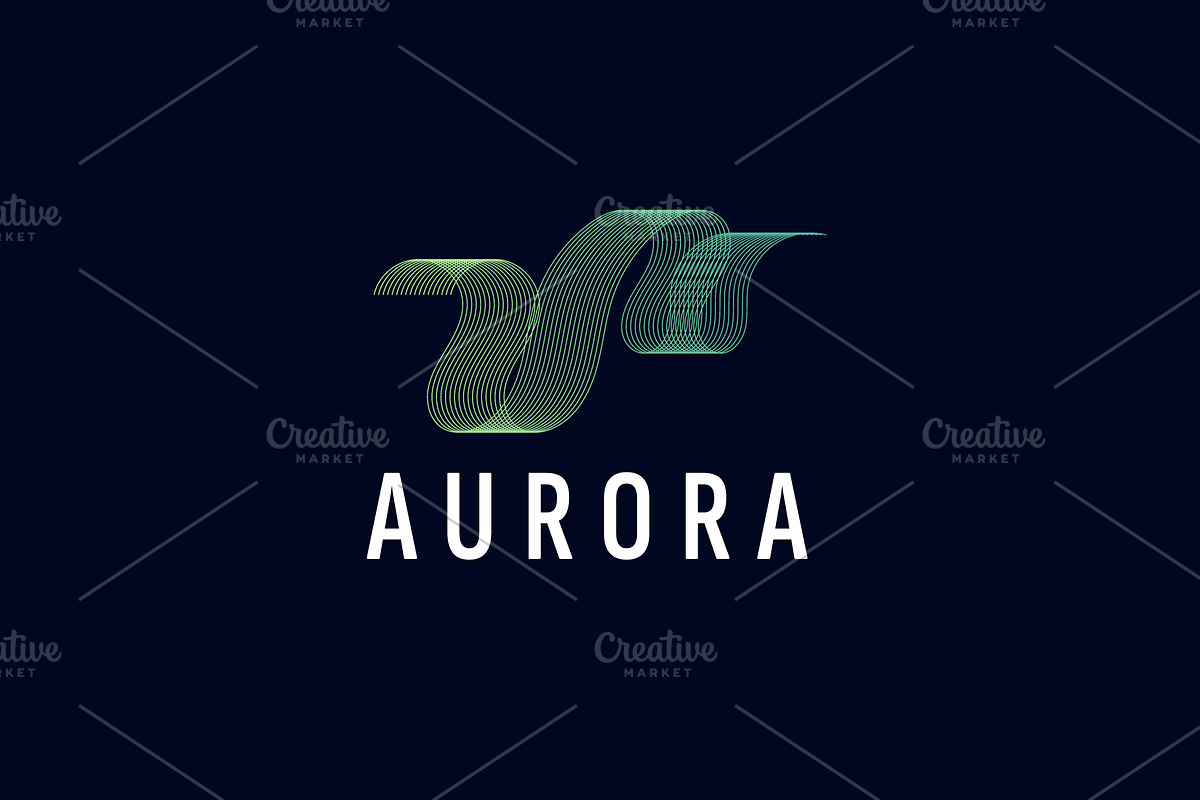 Aurora logo vector icon illustration, a Branding & Logo Template by Dyn Studio