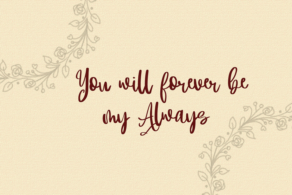 Romance d'Amour - Romantic Font preview 8