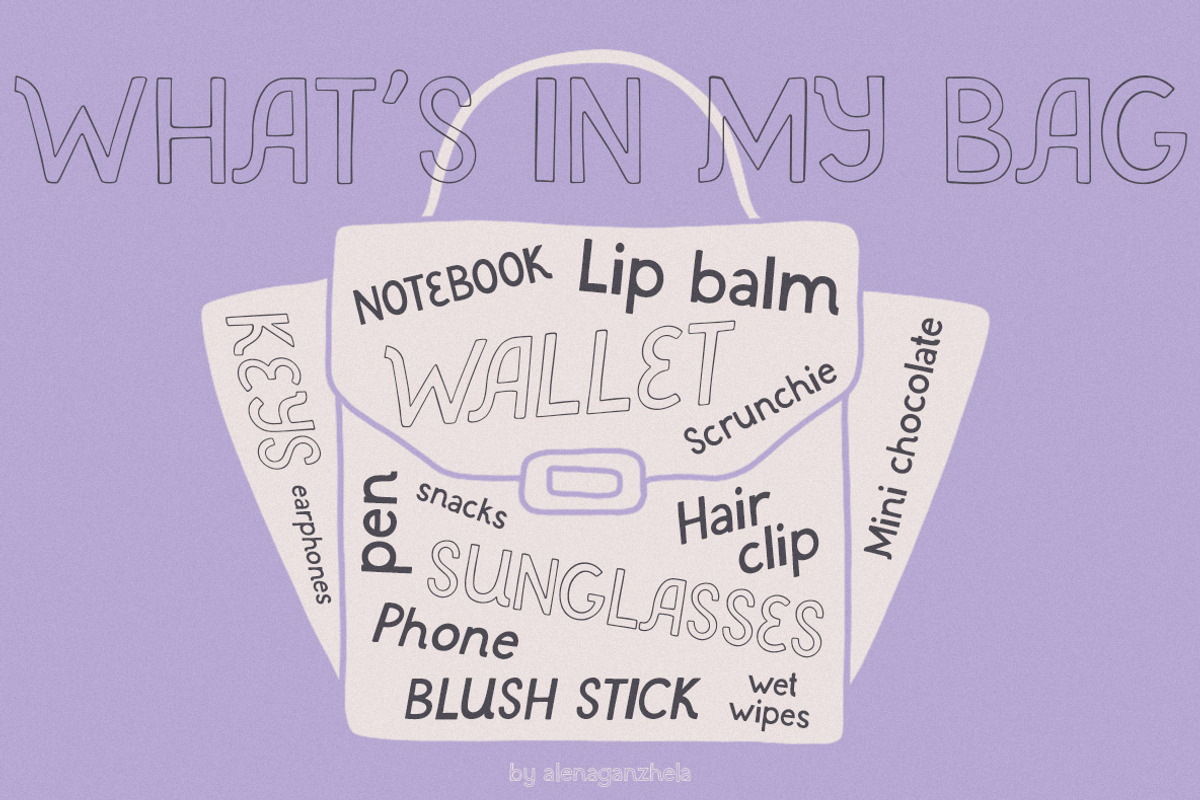 Lily Dusk whimsical display typeface, a Handwritten Font by alenaganzhela (Photo 8 of 11)