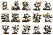 Quirky Birthday Raccoon Clipart, an Illustration by OK Design (Thumbnail 3 of 6)