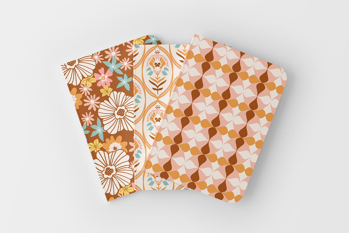 Marigold & Ginger 70s Patterns, a Pattern Graphic by Wild Twig Co (Photo 5 of 7)