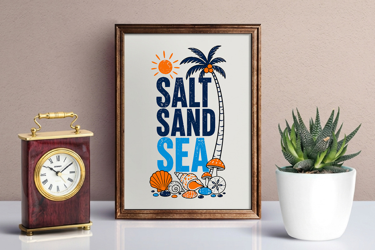 Salt Sand Sea Summer PNG, a Seasonal Illustration by Canvas Craft (Photo 4 of 6)