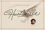 Huntsville - Monoline Signature Font, a Script Font by Martype Co (Thumbnail 1 of 9)