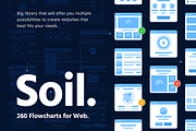 Soil Web Flowcharts, a Wireframe Template by Singlayn (Thumbnail 2 of 7)