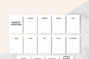 Twenty Seventeen Text Calendar, a Stationery Template by Made By Hamilton (Thumbnail 5 of 5)