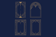 Art Deco 9 Vertical Frames, a Decorative Illustration by Stanislav Kharchevskyi (Thumbnail 3 of 3)