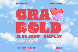 Crabold - Slab Serif Display Font, a Serif Font by Drizy