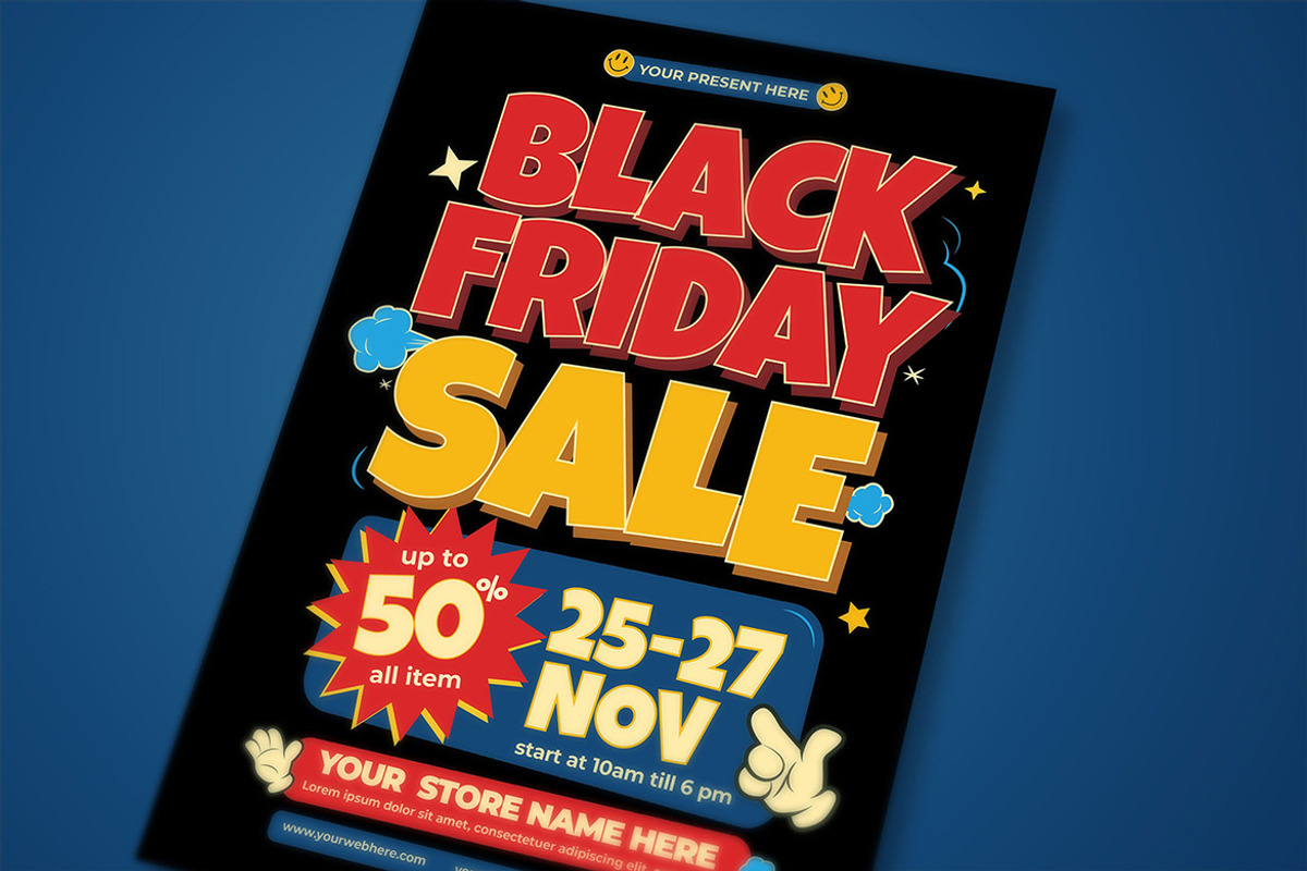 Black Friday Sale Flyer, a Flyer Template by megarez (Photo 2 of 3)