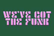 Stencil Funk: A Funky Stencil Font, a Sans Serif Font by Corinne Dodenhoff (Thumbnail 4 of 5)