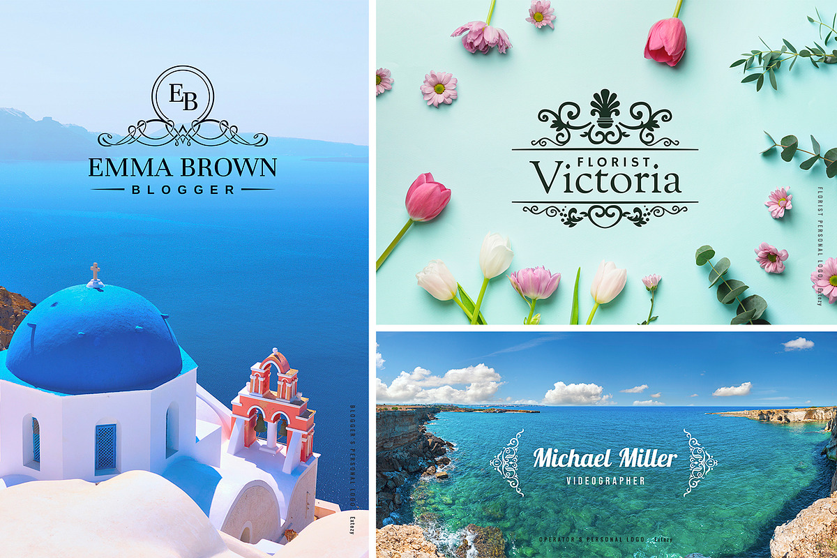 BUNDLE 100 Template Logos & Elements, a Branding & Logo Template by Decorus Extezy (Photo 3 of 16)