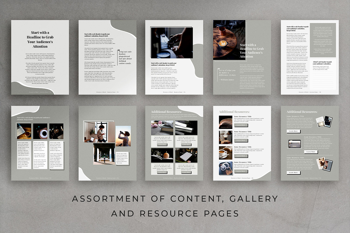 Course Workbook Canva Template, a Magazine Template by Studio Sugoi (Photo 6 of 10)