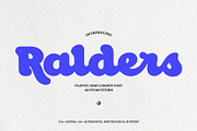 Ralders, a Script Font by Aluyeah Studio (Thumbnail 1 of 15)