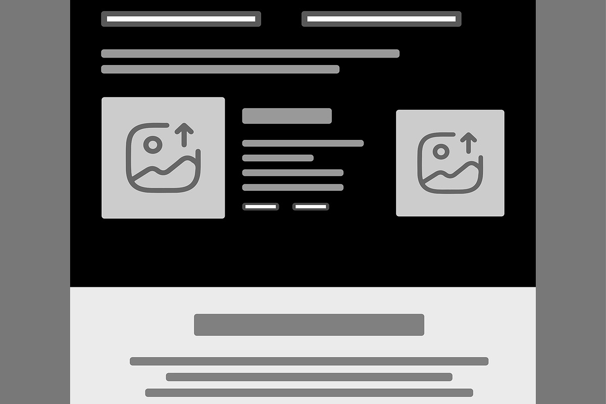 Editable Web Design Wireframe Layout, a Wireframe Template by MightyDesign (Photo 4 of 9)