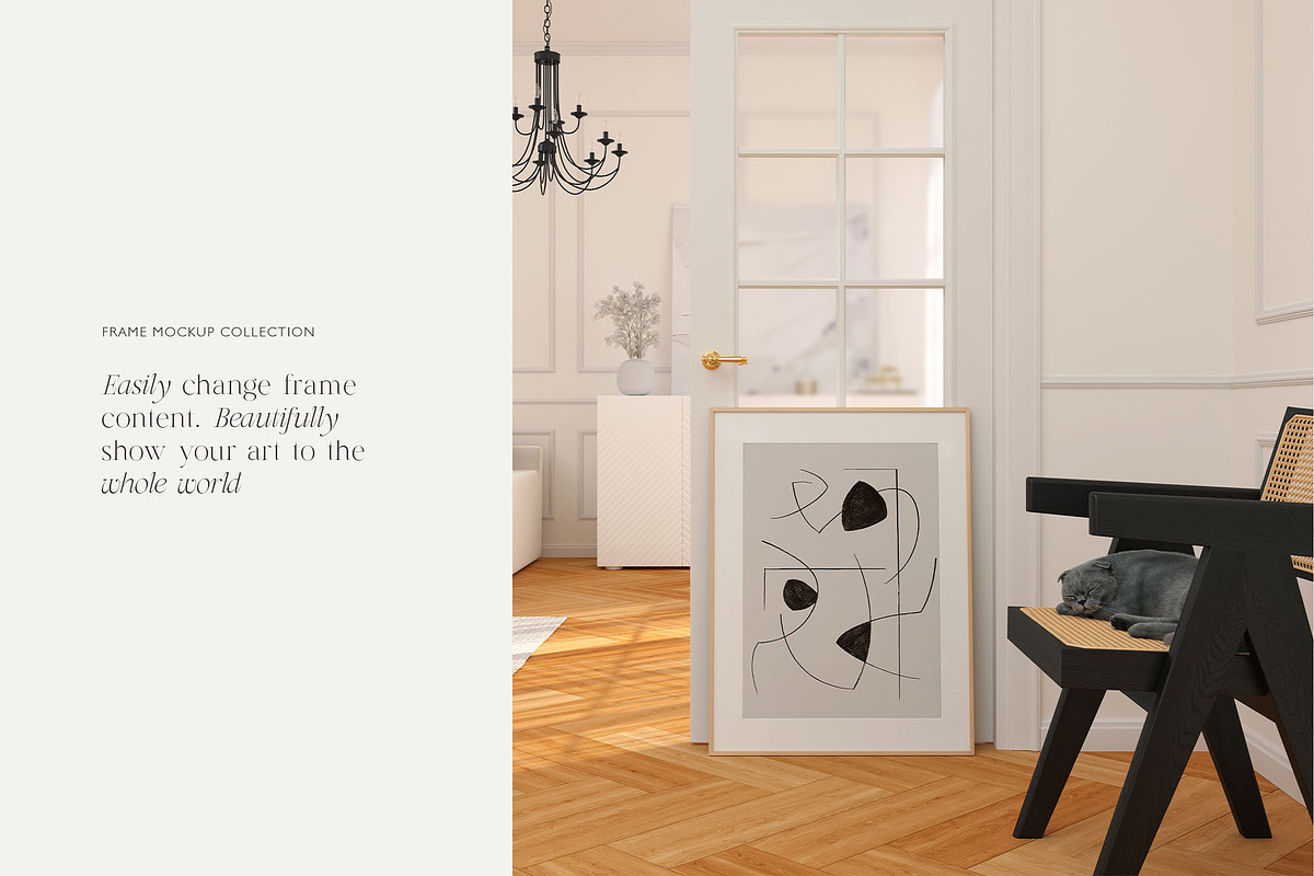 JAPANDI Minimalist Frame Mockup, a Household Mockup by Muse Mockups (Photo 7 of 20)