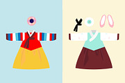Hanbok Korea Bundle, an Illustration by bungamustia (Thumbnail 2 of 4)