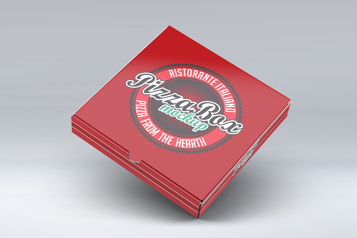 Pizza Box Mock-Up, a Packaging Mockup by Xtrahive