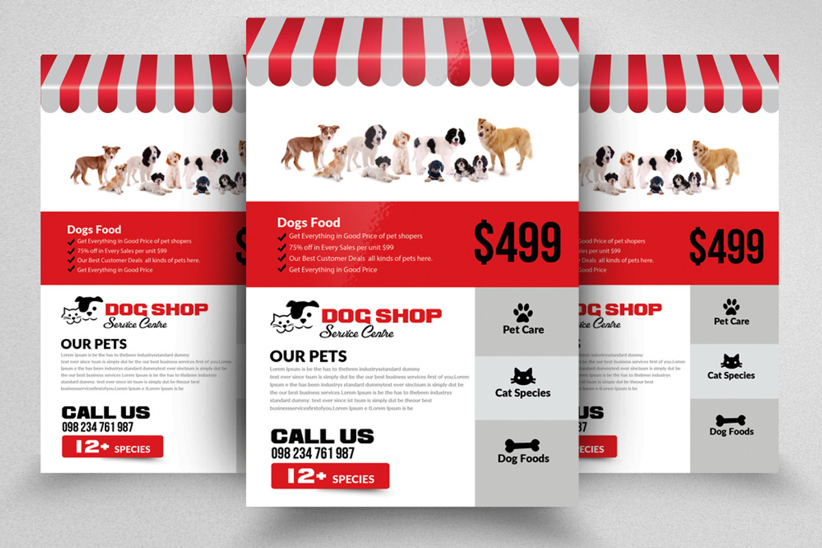 10 Pet Shop Flyer Bundle Vol:01, a Flyer Template by Business Flyers (Photo 10 of 11)