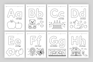 Alphabet Coloring Pages