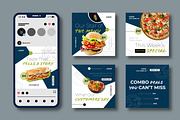 Modern Food Social Media Template, a Social Media Template by MightyDesign (Thumbnail 2 of 8)