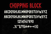 Chopping Block Font, a Sans Serif Font by 3ora (Thumbnail 6 of 6)