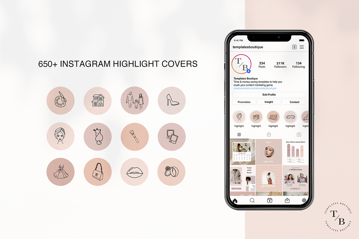 Instagram Story Highlight Cover Icon, a Social Media Template by Templates Boutique (Photo 7 of 10)