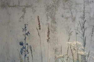 Rustic Ethereal Floral Wallpaper, a Decorative Illustration by Virgo Studio