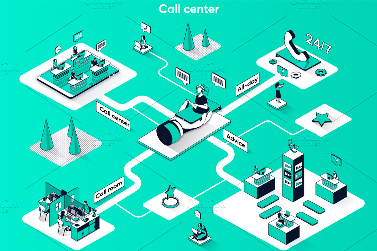 Isometric 3D Vector Illustrations, a Templates & Theme by alexdndz (Photo 6 of 32)