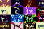 Melting melted text effects pack, a Brushes & More by Zamans (Thumbnail 1 of 20)