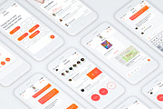 Chat mini kit for iOS, an UI Kit Template by Technopathy (Thumbnail 3 of 3)