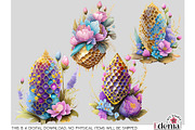 Boho Spring Bees & Honeycomb Clipart, an Animal Illustration by EdeniaArtStudio (Thumbnail 3 of 6)