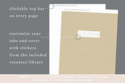 Digital Notebook Goodnotes linked, a Stationery Template by By Lef Planning (Thumbnail 3 of 6)