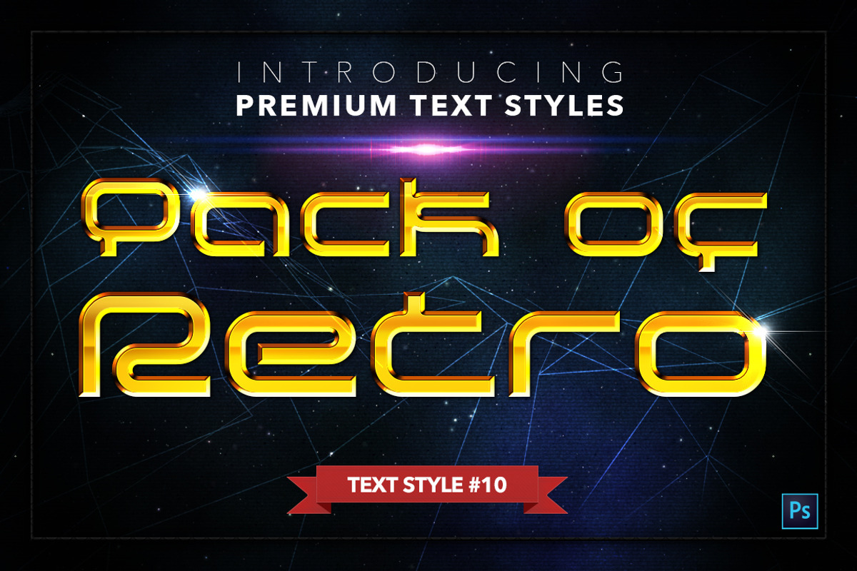 Retro #2 - 17 Text Styles, a Layer Style Add-On by Jonas Stensgaard (Photo 11 of 20)