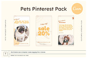 Pets Pinterest Pins Canva Templates, a Social Media Template by Cultive Creative (Thumbnail 1 of 12)