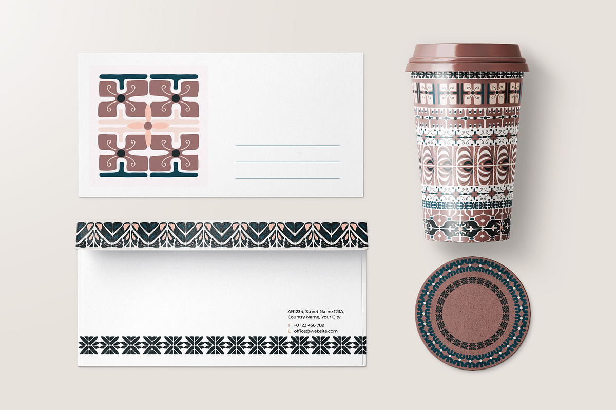 Folk Art patterned Brushes for AI, a Brush Add-On by yana.tasha (Photo 3 of 5)