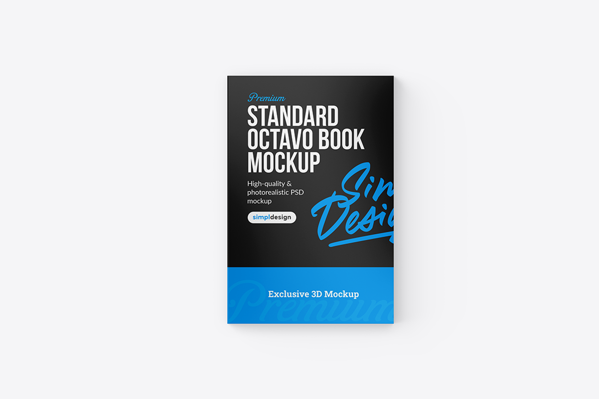 Standard Octavo Book Mockup, a Books & Magazine Mockup by SimplDesign (Photo 3 of 13)