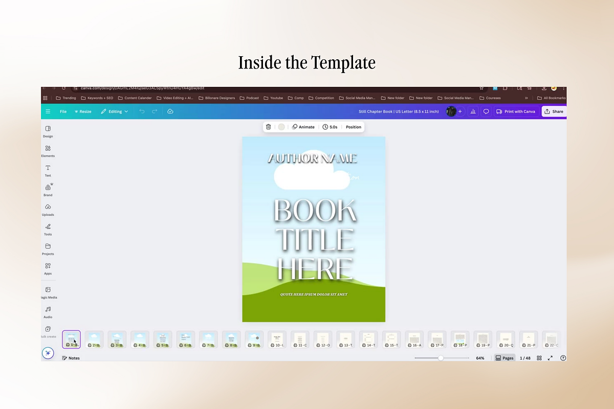 STILL | Chapter Book Canva Template, a Templates & Theme by Hayes Edit Studio (Photo 10 of 12)