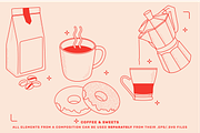 Coffee Vector Illustrations, a Food Illustration by TheFoodAtlas (Thumbnail 6 of 7)