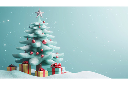 Snow-covered Christmas tree, an Object Illustration by Sergey Kotenev